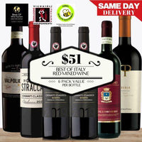 Best of Italy Red Mixed Wine ~ 6 Pack Value