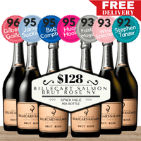 Billecart Salmon Brut Rosé NV Champagne, France - 6 Pack Value