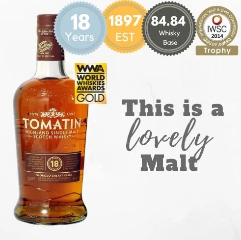 TOMATIN 18Y ~ Highlands, Scotland