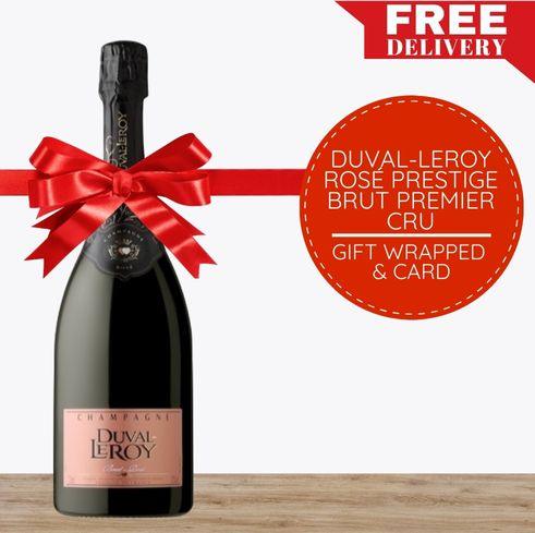 Duval-Leroy Rosé Prestige Brut Premier Cru - Champagne, France - Gift Box & Wrapped - Pop Up Wine