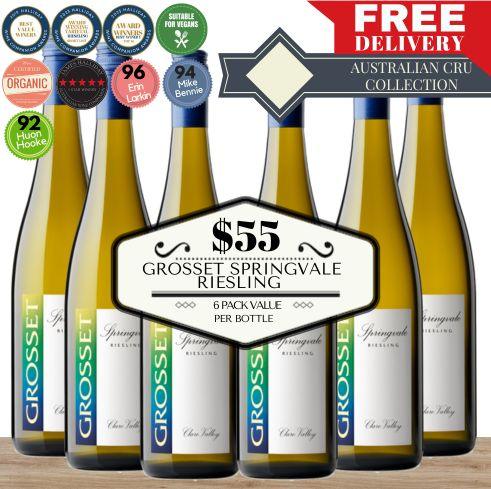 Grosset Springvale Riesling ~ Clare Valley, South Australia (Certified Organic, Vegan) - 6 Pack Value