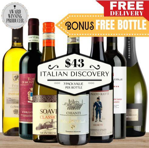 Italian Discovery ~ Value 7 Pack ~ Bonus Free Bottle