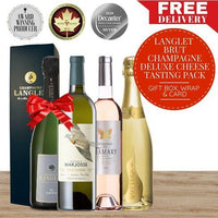 Langlet Brut Champagne Deluxe Cheese Tasting Pack