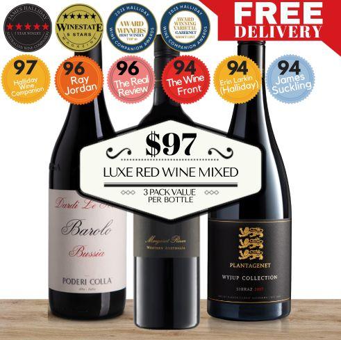 Luxe Red Wine Mixed 3 Pack Value