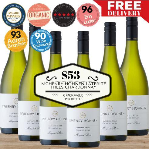 McHenry Hohnen Laterite Hills Chardonnay (Organic) ~ Margaret River, Western Australia - 6 Pack Value