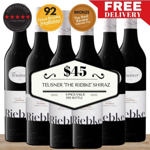 Teusner 'The Riebke' Shiraz ~ Barossa Valley, South Australia ~ 6 pack value