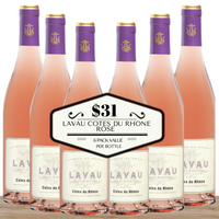 Lavau Cotes du Rhone Rose - 6 Pack value