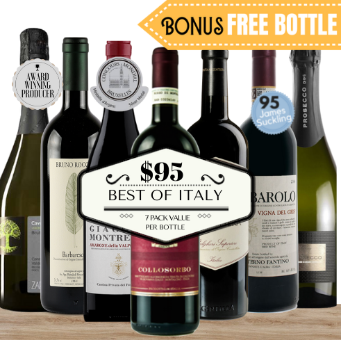 Best of Italy ~ Value 7 Pack - Bonus Free Bottle