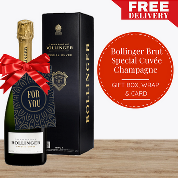 Bollinger Brut Special Cuvée Champagne - Gift Box, Wrap & Card ~ Champagne, France