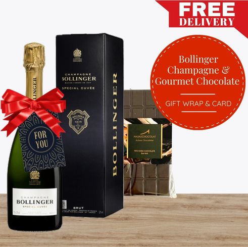 Bollinger Champagne & Gourmet Chocolate Gift Pack
