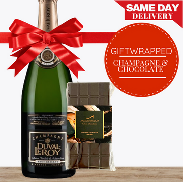 Champagne & Gourmet Chocolate - Gift Wrapped
