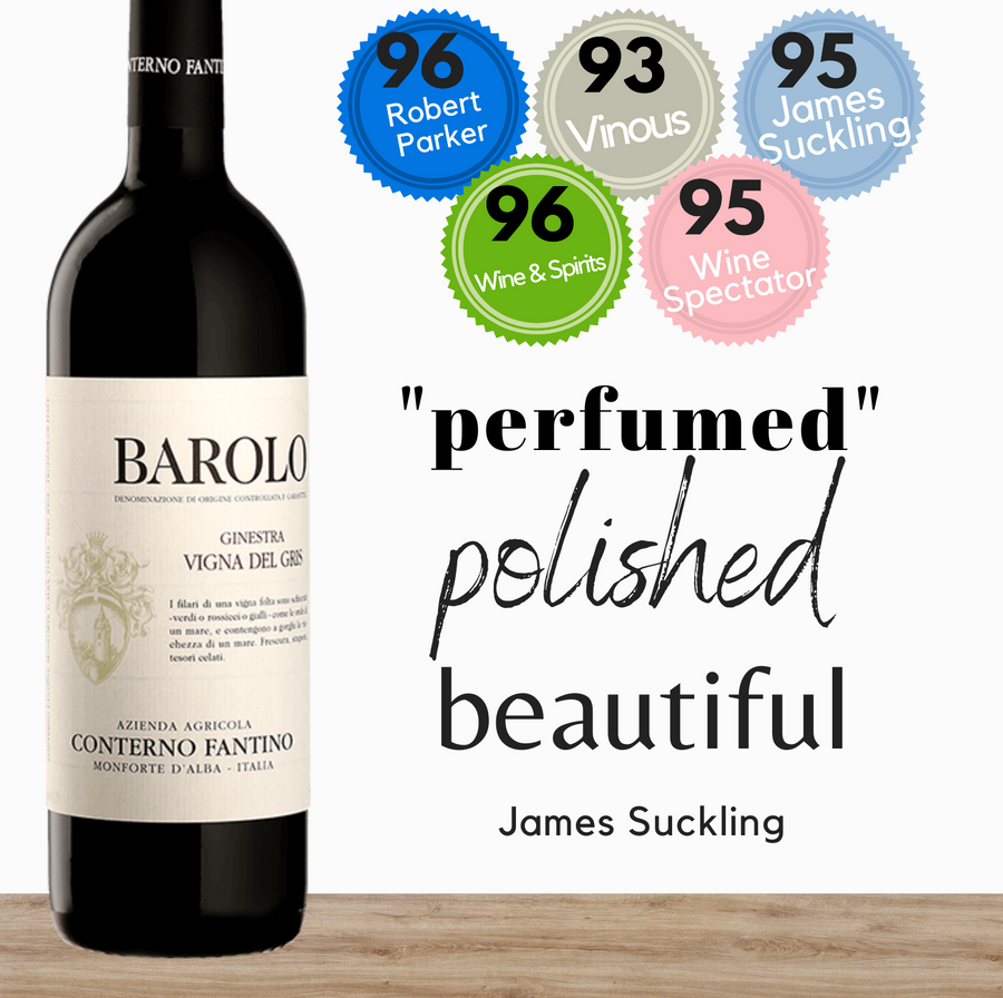 Premium Italian Conterno Fantino red wine. Highly rated Nebbiolo from the Barolo region of Italy. Available online from Pop Up Wine. Same day delivery & free for over 2 dozen bottles.