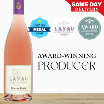 Lavau Cotes du Rhone Rose - Rhone, France