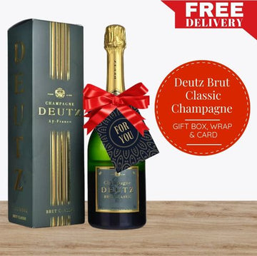 Deutz Brut Classic Champagne - Gift Box, Wrap & Card -  Champagne, France