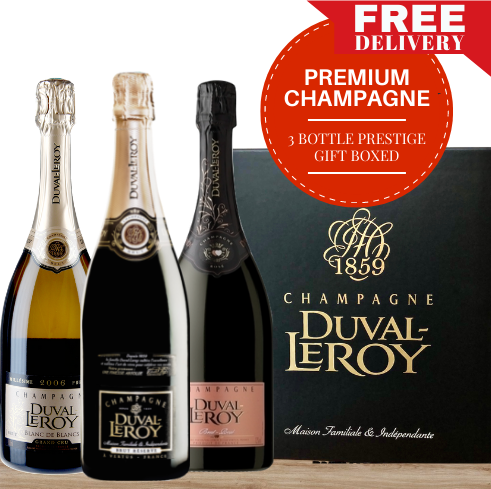 Duval Leroy Premium Champagne - 3 Pack Gift Box