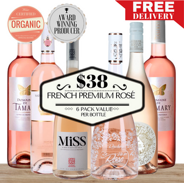 French Premium Rosé  Provence France 6 Pack Value