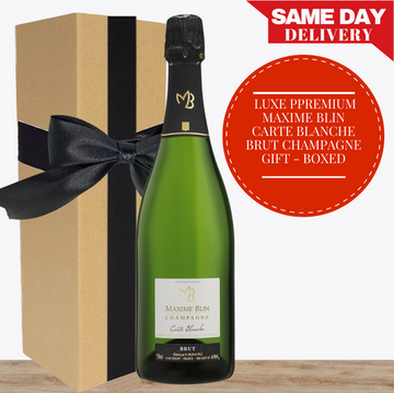 Luxe Gift Pack - Premium Maxime Blin Carte Blanche Brut Champagne - Gift Box with Card
