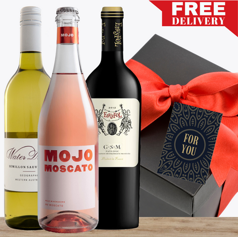 Premium Red White & Sparkling Wine Gift-Wrapped