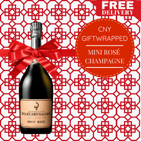Mini Rose Champagne CNY Gift Wrapped