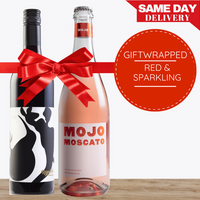 Red & Sparkling Wine Gift-Wrapped