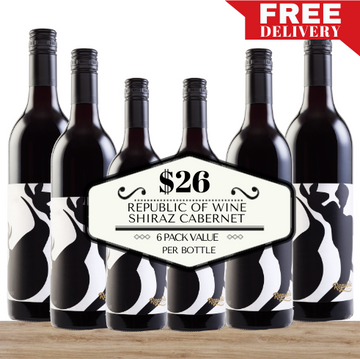 Republic of Wine Shiraz Cabernet ~ 6 Pack Value
