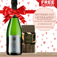 Champagne Langlet Brut Reserve & Gourmet Chocolate - Gift Wrapped - Pop Up Wine