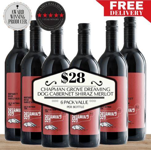 Chapman Grove Dreaming Dog Cabernet Shiraz Merlot - 6 Pack value