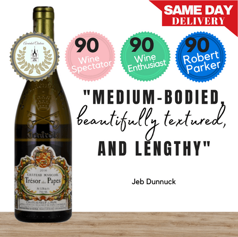 Château Maucoil Châteauneuf-du-Pape Trésor White from Rhône Valley, France