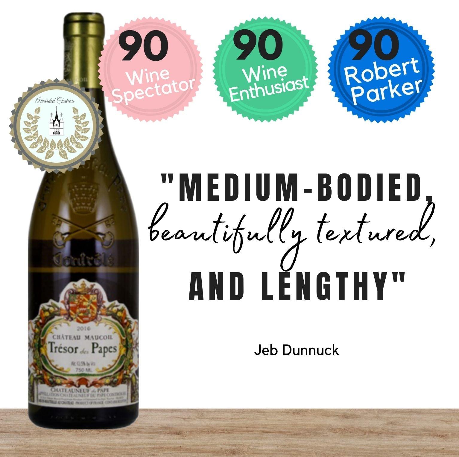 Château Maucoil Châteauneuf-du-Pape Trésor White from Rhône Valley, France