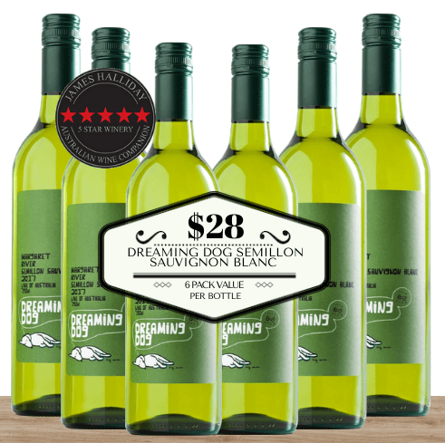 Buy this 6 pack of Dreaming Dog Semillon Sauvignon Blanc from Pop Up Wine, Singapore's favourite online wine store. Buy in bulk and save. Perfect box of champagne for events, parties, weddings, and gifts. Same-day wine and champagne delivery today to your door.