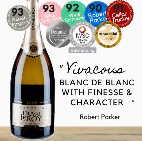 From the only Champagne producer to be ranked by Wine Spectator in its top 100 wines, Duval Leroy. But online and get same day wine delivery Singapore wide from Pop Up Wine. 