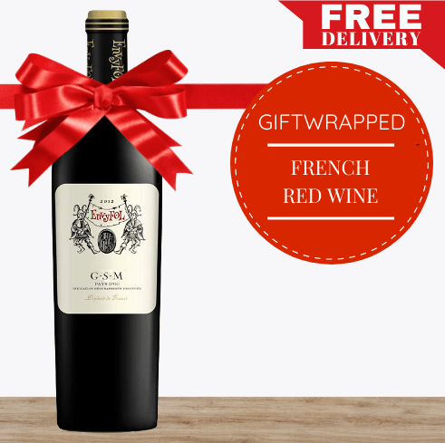 French Red Wine - Giftwrapped