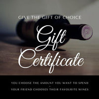 Gift Certificate - Pop Up Wine