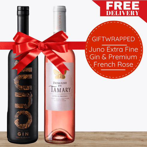 Juno Extra Fine Gin & Premium French Rose - Gift Wrapped