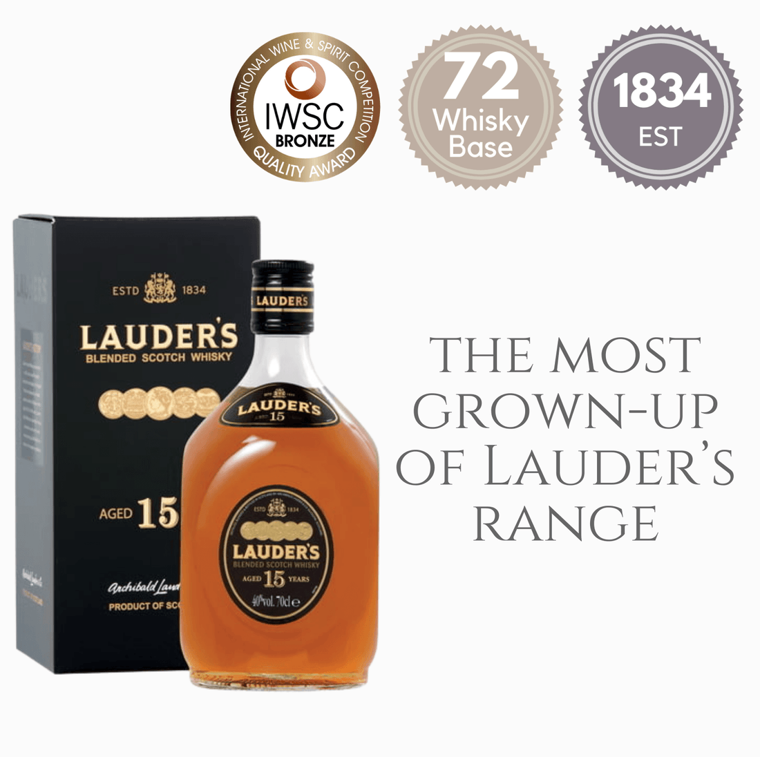 Lauders Blended Scotch Whiskey 1L
