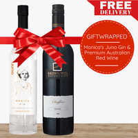 Monica's Juno New Zealand Gin & Premium Australian Red Wine - Gift Wrapped - Pop Up Wine
