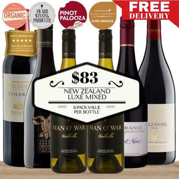 New Zealand Luxe Mixed Wine - 6 Pack Value