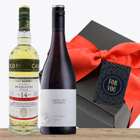 New Zealand Pinot Noir & Scottish Whisky Gift Box with Card