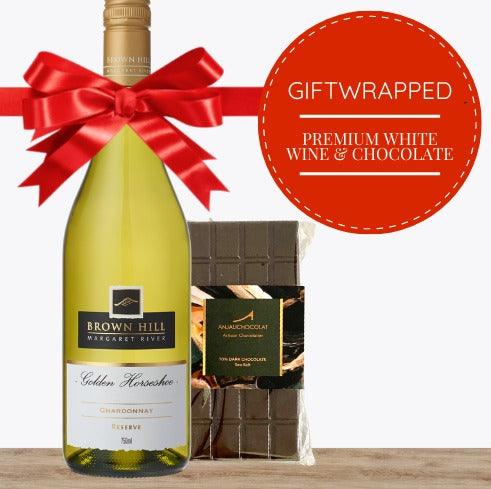 "This premium White Wine & chocolate gift pack is the perfect gift for friends & colleagues this holiday season. Order now for same day contacless delivery from Pop Up Wine, Singapore's favourite online wine store. Free delivery available online.  "