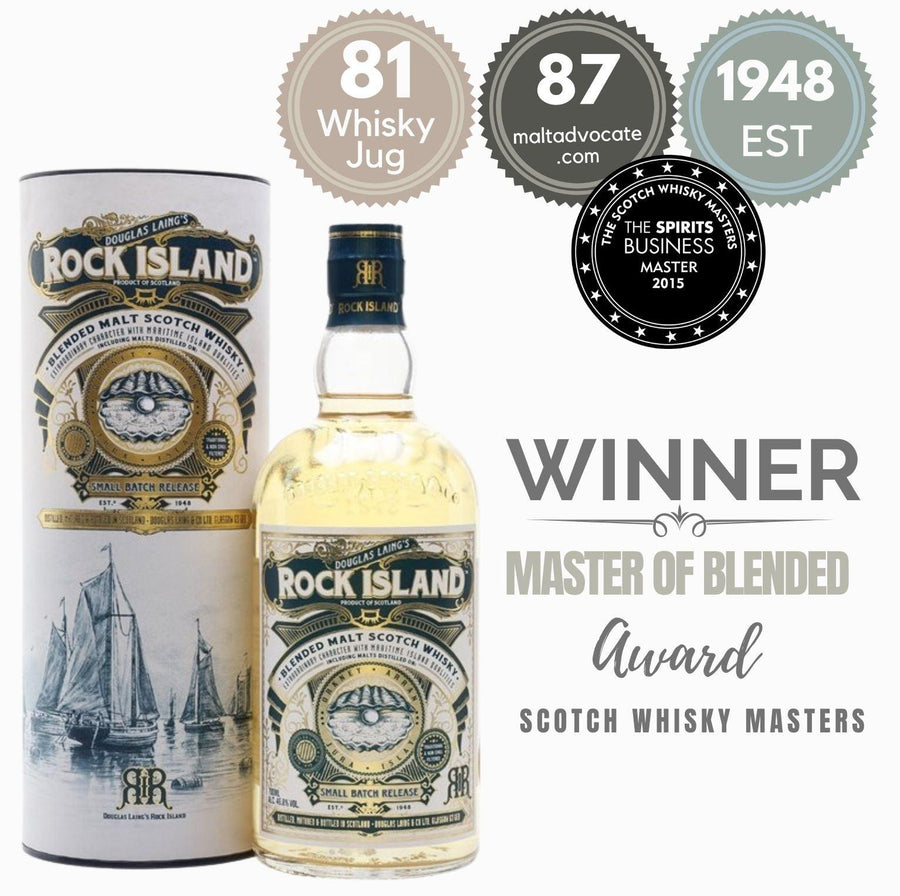 ROCK OYSTER SMALL BATCH BLENDED MALT WHISKY ~ ISLANDS, SCOTLAND