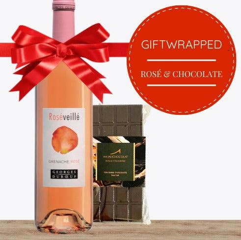 Rosé & Gourmet Chocolate - Gift Wrapped - Pop Up Wine